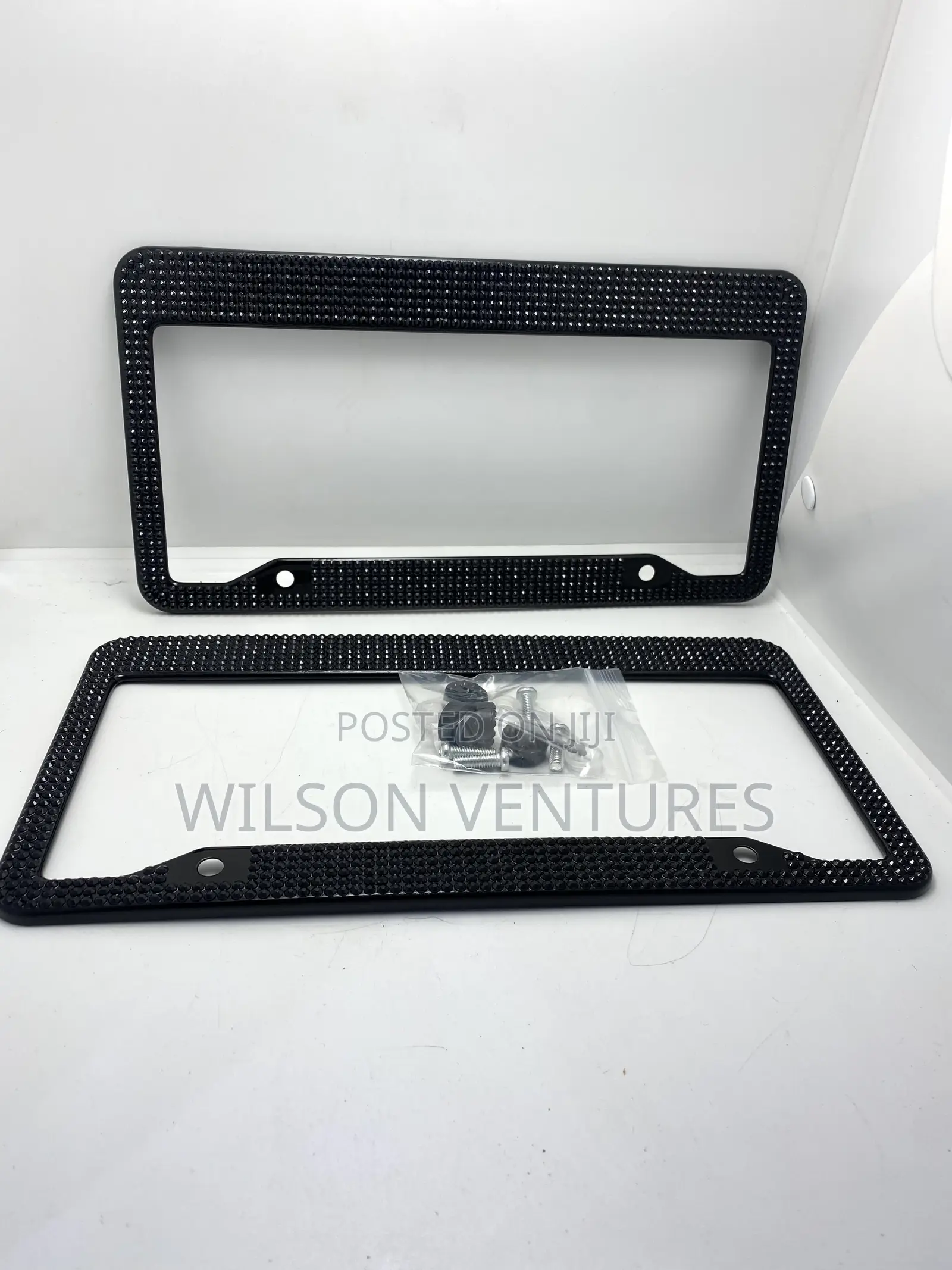 Universal Diamond Encrusted Plate Number Cover