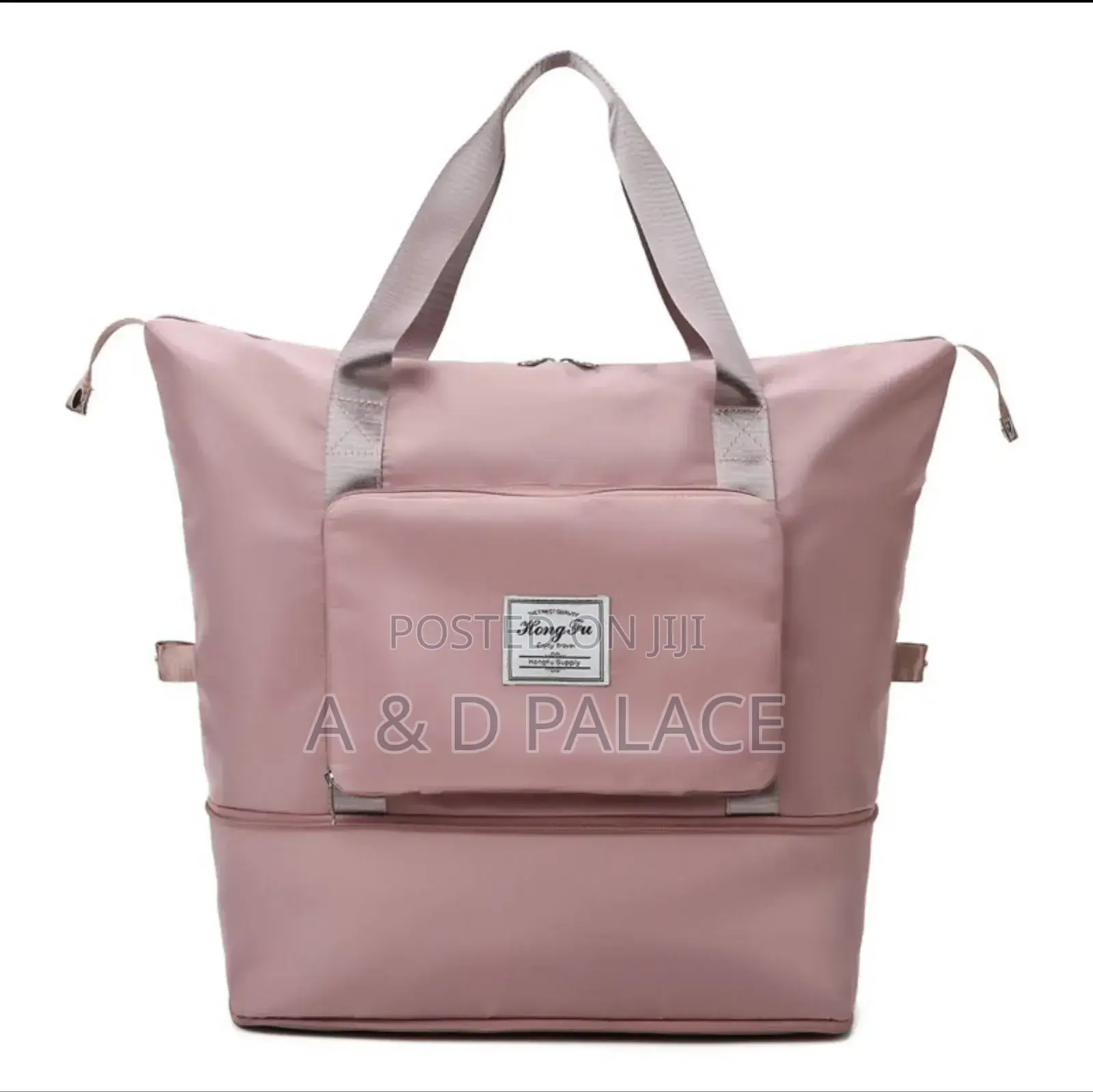 Foldable Light Weight Travel Bag Color:Black Wine Blue