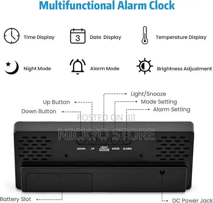 Digital Led Wall Clock (Model: Lc 001)