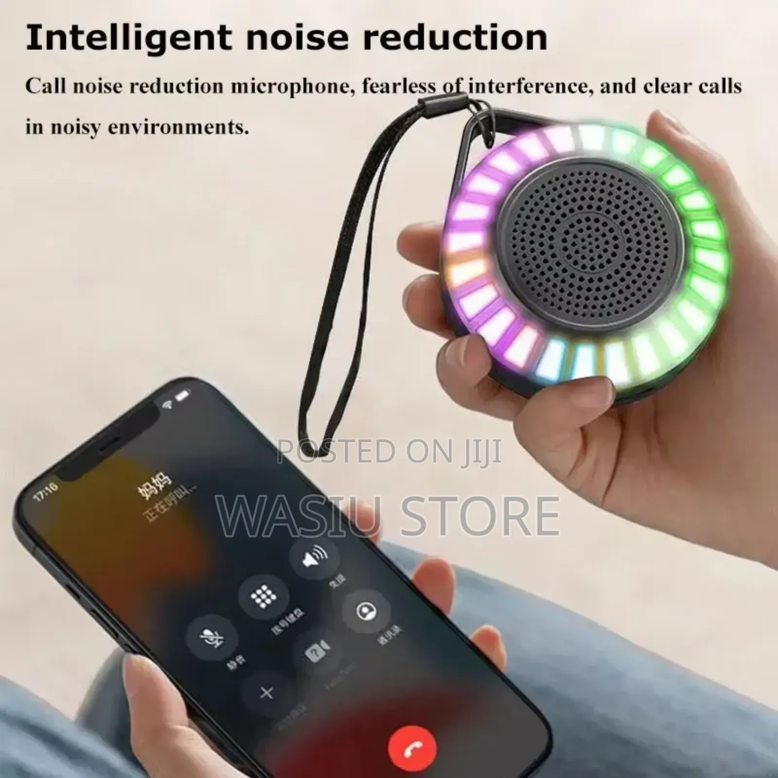 L-34 Portable Bluetooth Speaker With Led Lights