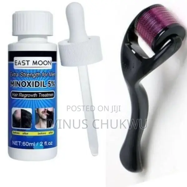 Minoxidil Hair Growth Oil East-Moon + Derma Roller -