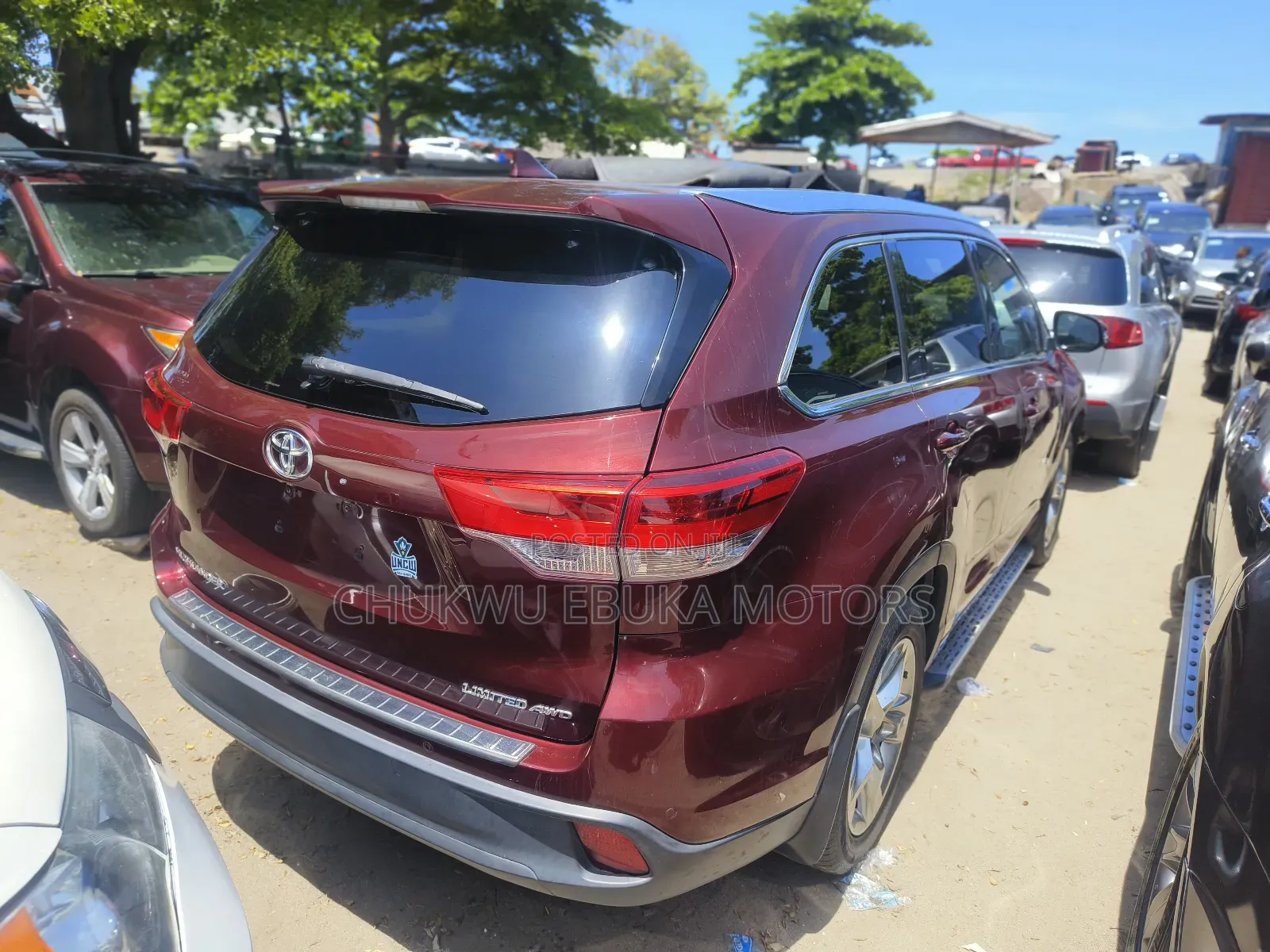 Toyota Highlander Limited V6 4x2 (3.5L 6cyl 6A) 2016 Red