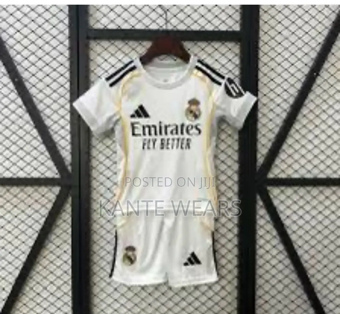 Real Madrid White Kids Home Kit Jersey 2025/26