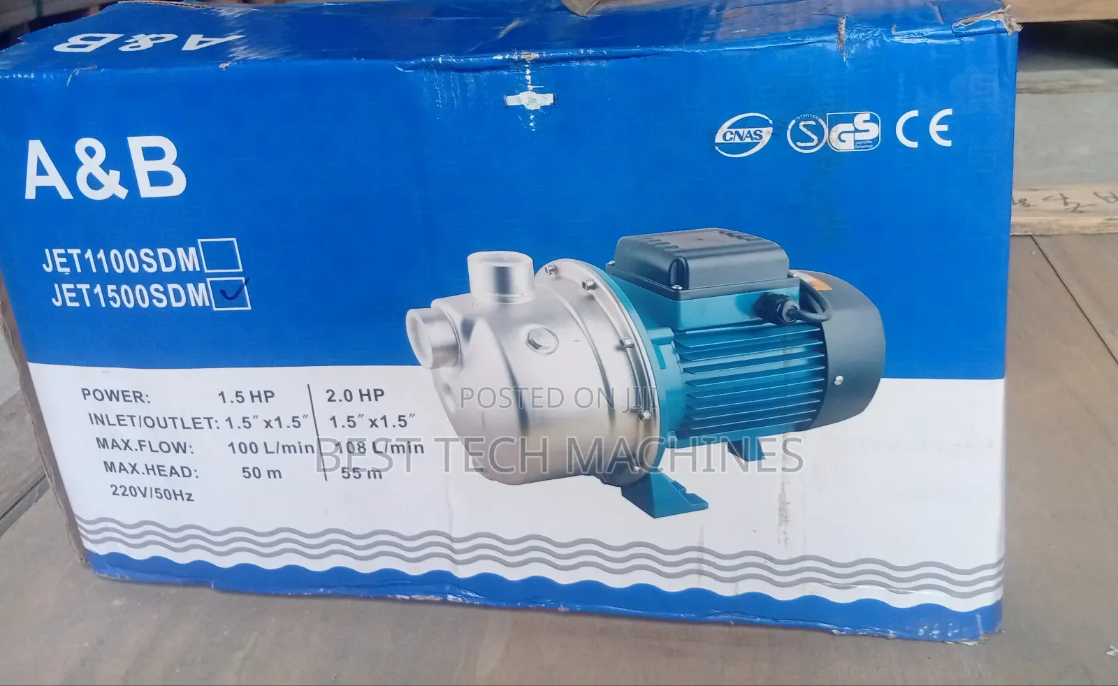 1.5 Hp Stainless Surface Water Pump
