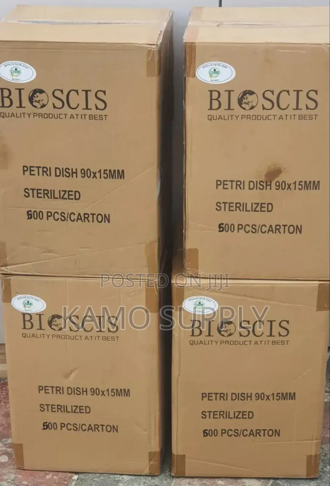 90mm Petri Dishes Carton of 500pcs. Disposable