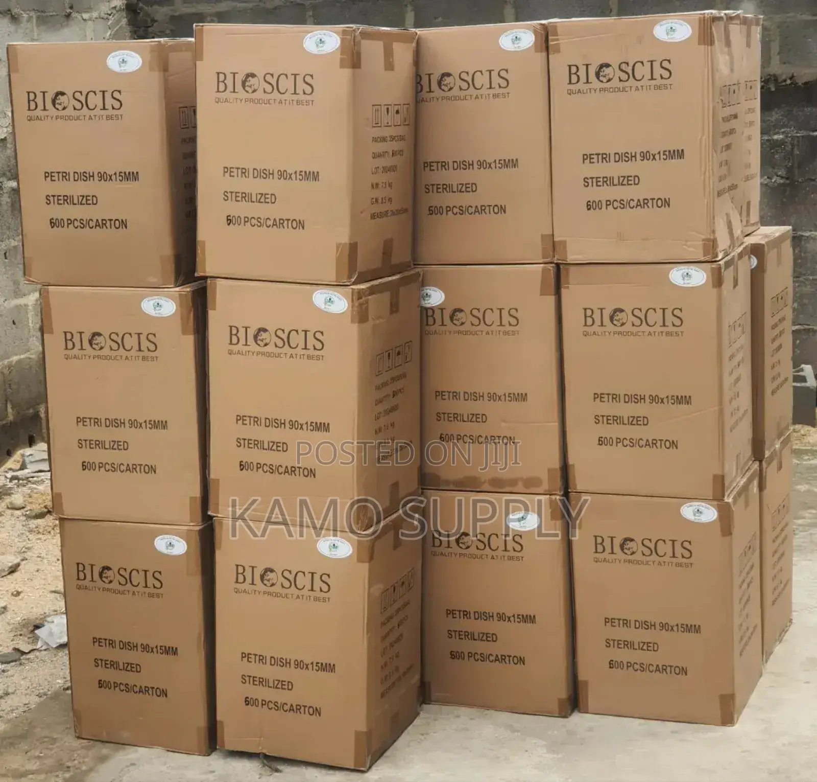 90mm Petri Dishes Carton of 500pcs. Disposable