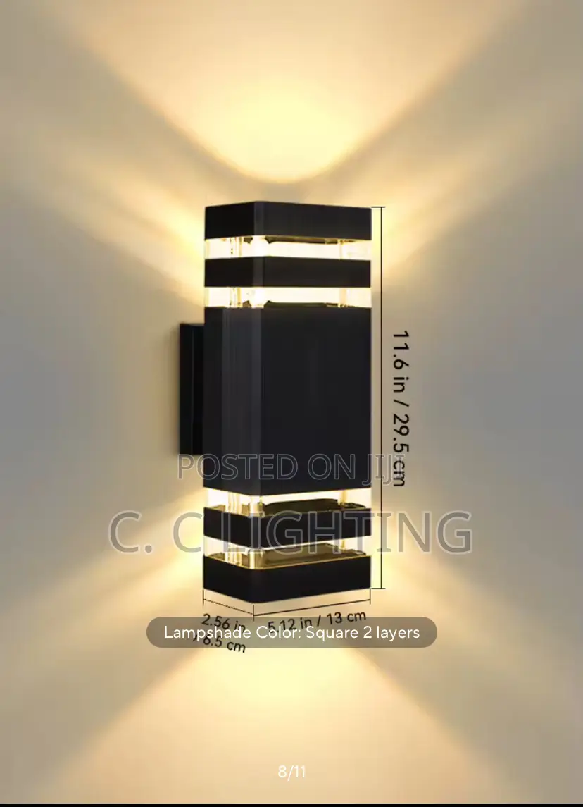 Outdoor Wall Light Up Down Led Wall Sconce E27 Waterproof