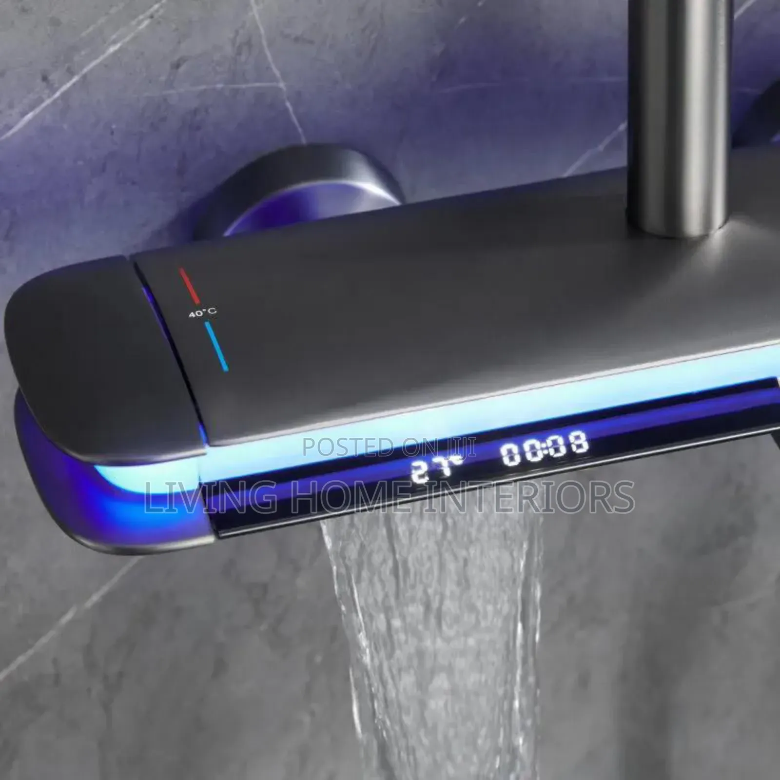 Luxury Grey Standing Shower Mixer