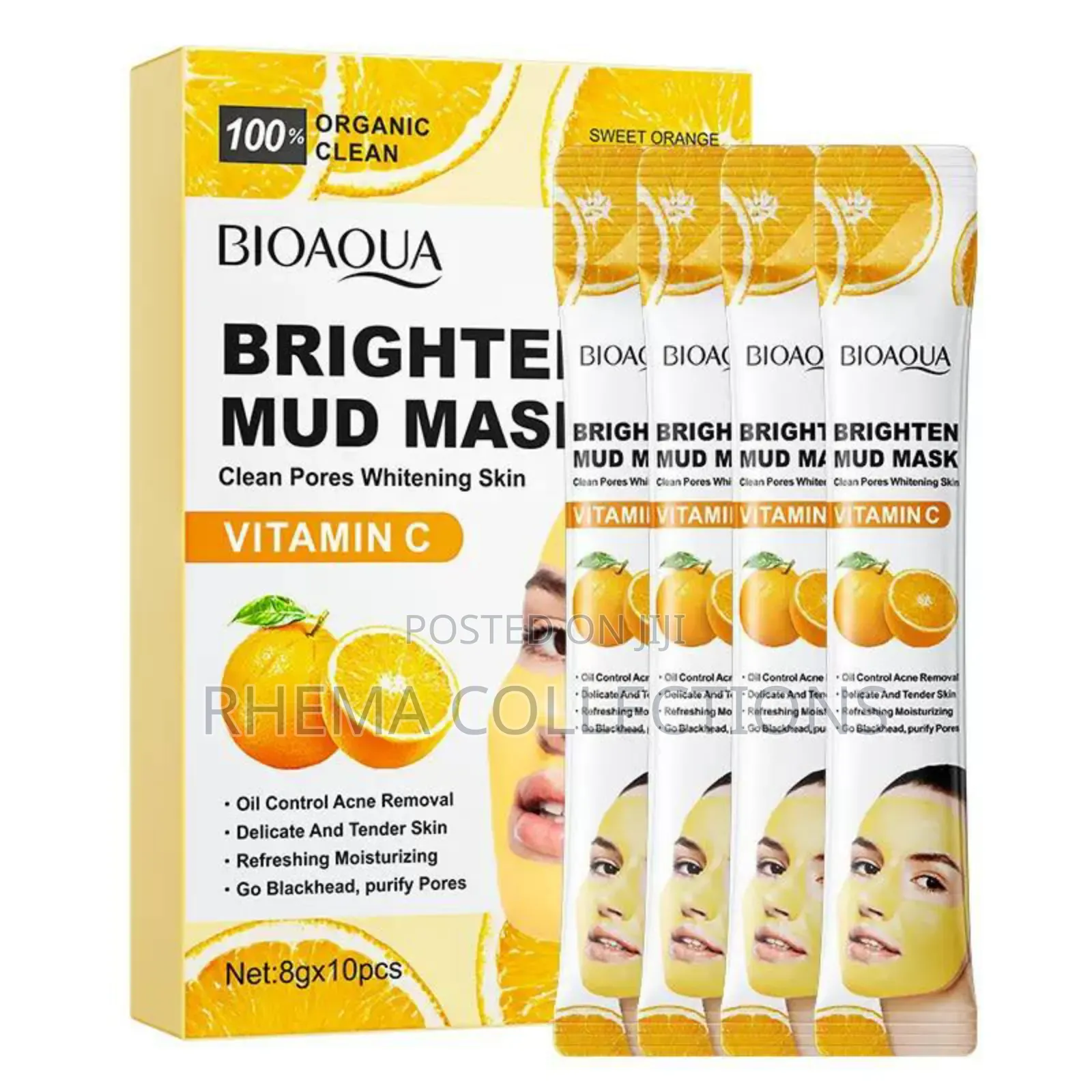 Organic Clean Mud Mask (10pcs in a Pack)