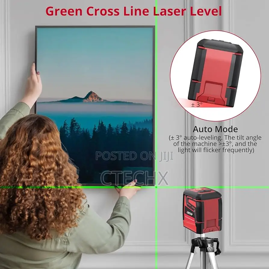 100ft Rechargeable Self Leveling Laser Level