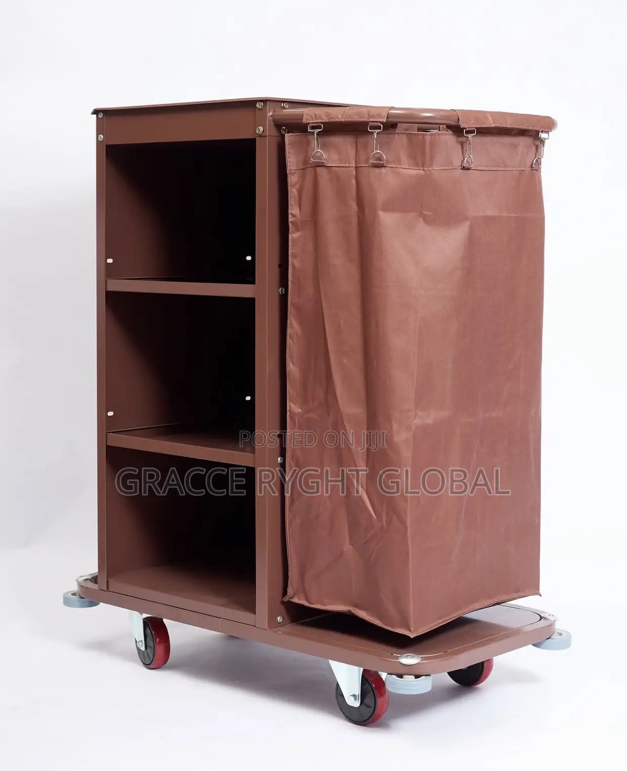 Single Linen Bag Housekeeping Hotel Room Service Trolley
