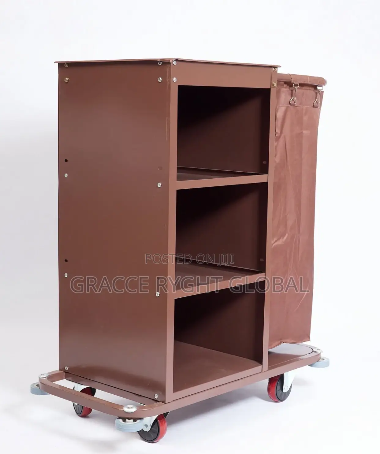 Single Linen Bag Housekeeping Hotel Room Service Trolley