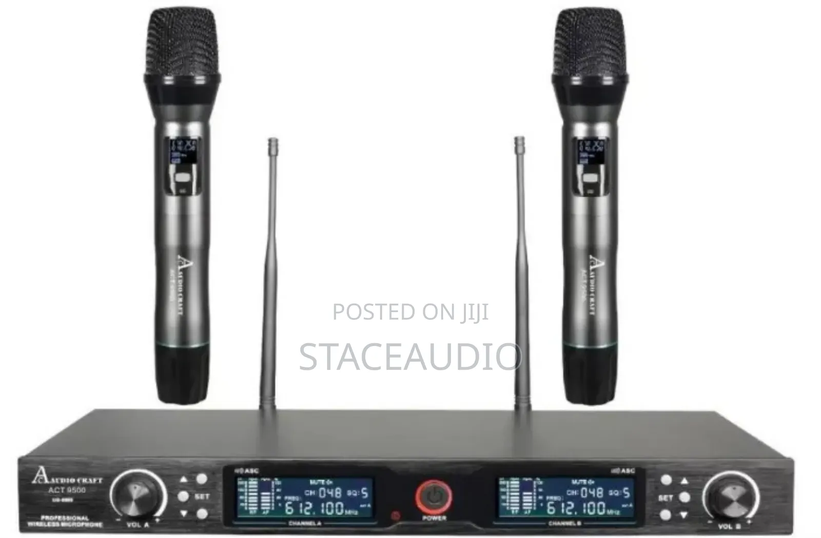 Audio Craft Double Handle Digital Uhf Wireless Microphone