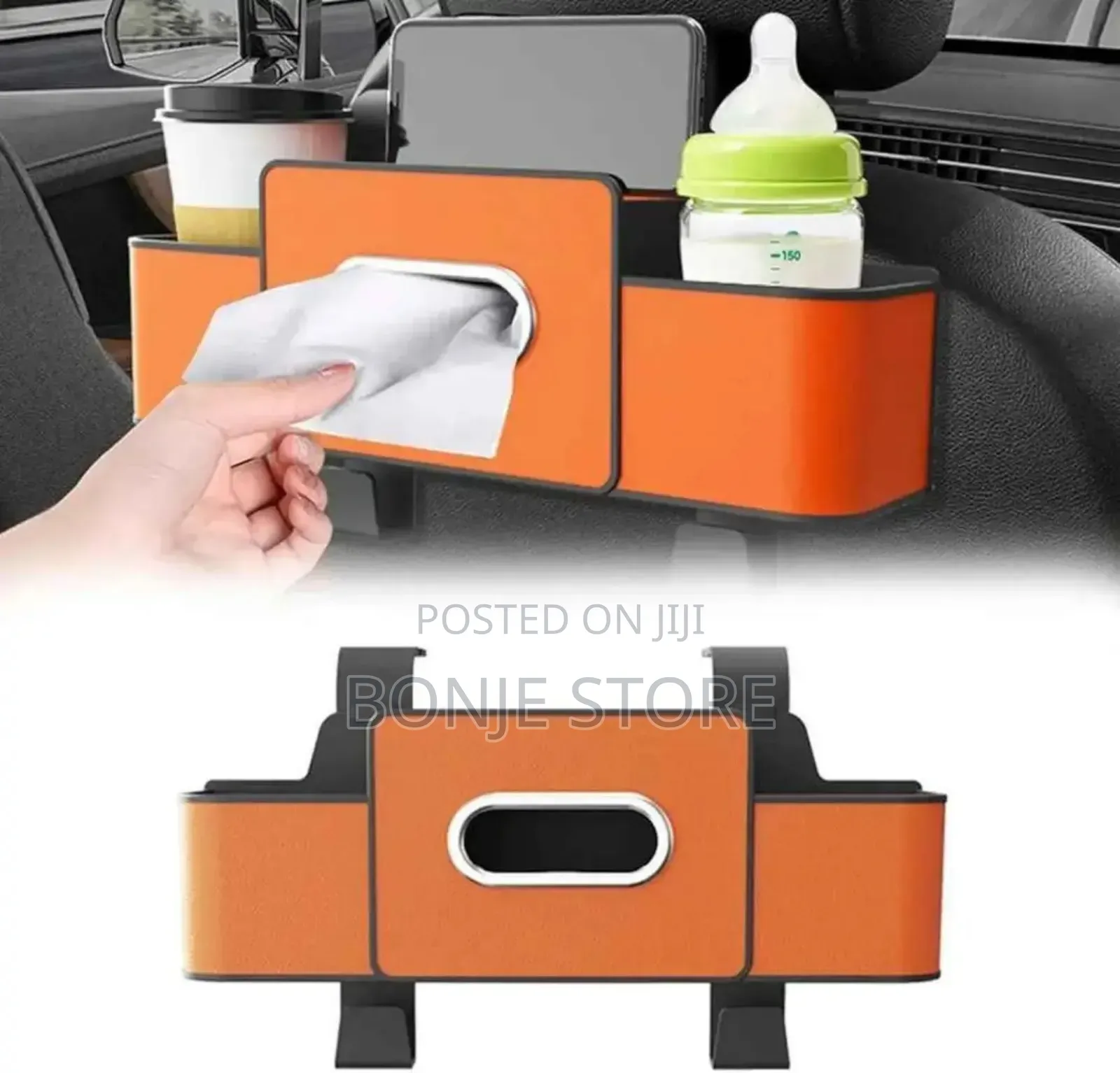 Car Seat Back Organizers With Tissue Box Holders