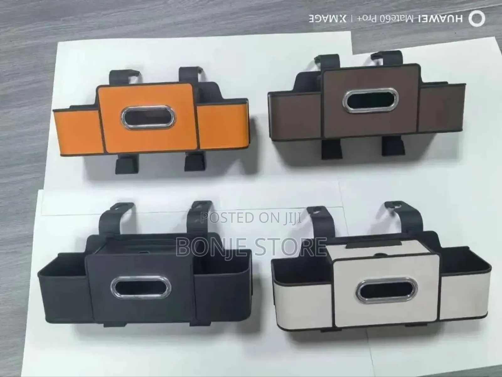 Car Seat Back Organizers With Tissue Box Holders