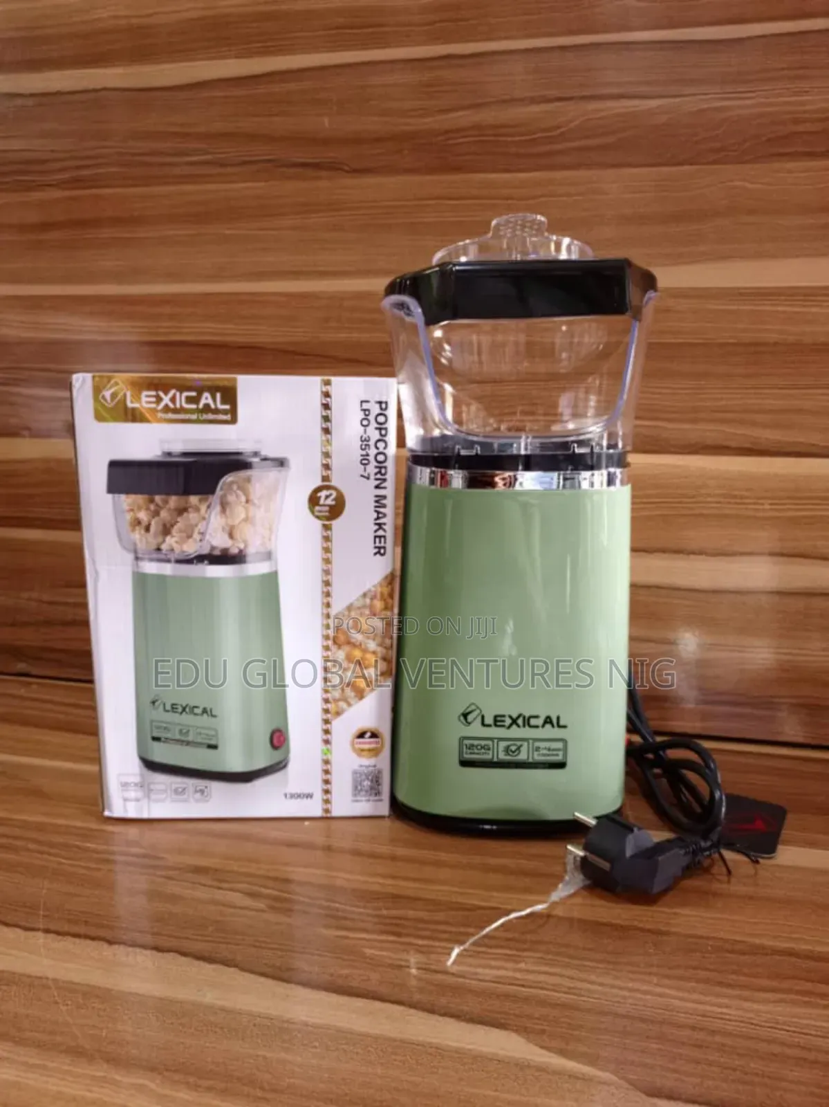 Lexical Professional Popcorn Machine 1300watts. Lpo-3510-7
