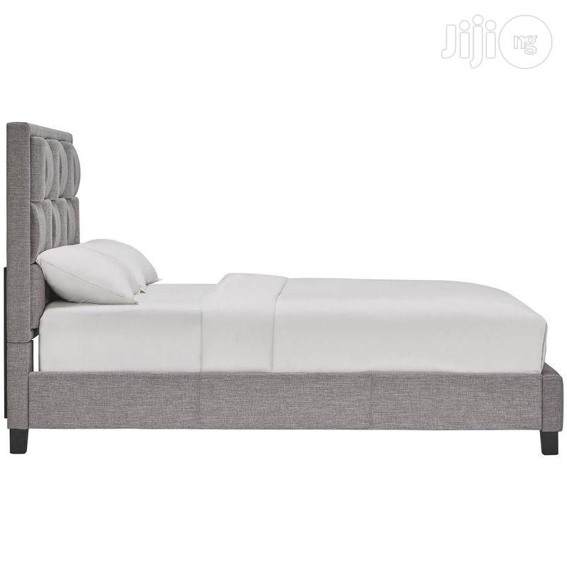 Woven Blocks Upholstered Bed Frame 4.5