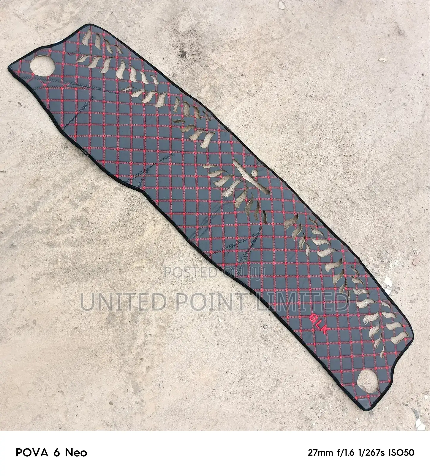 Mercedes Benz GLK Leather Dashboard Cover Red