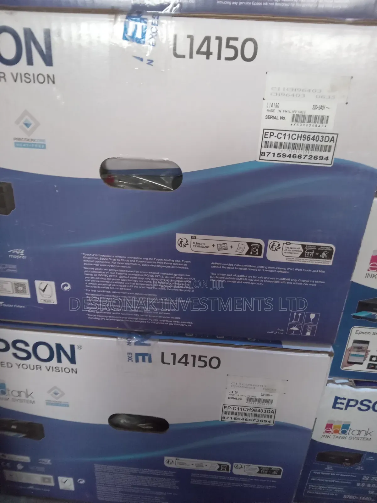 Epson Ecotank L14150 A3 Wi-fi Duplex Wide-format Printer