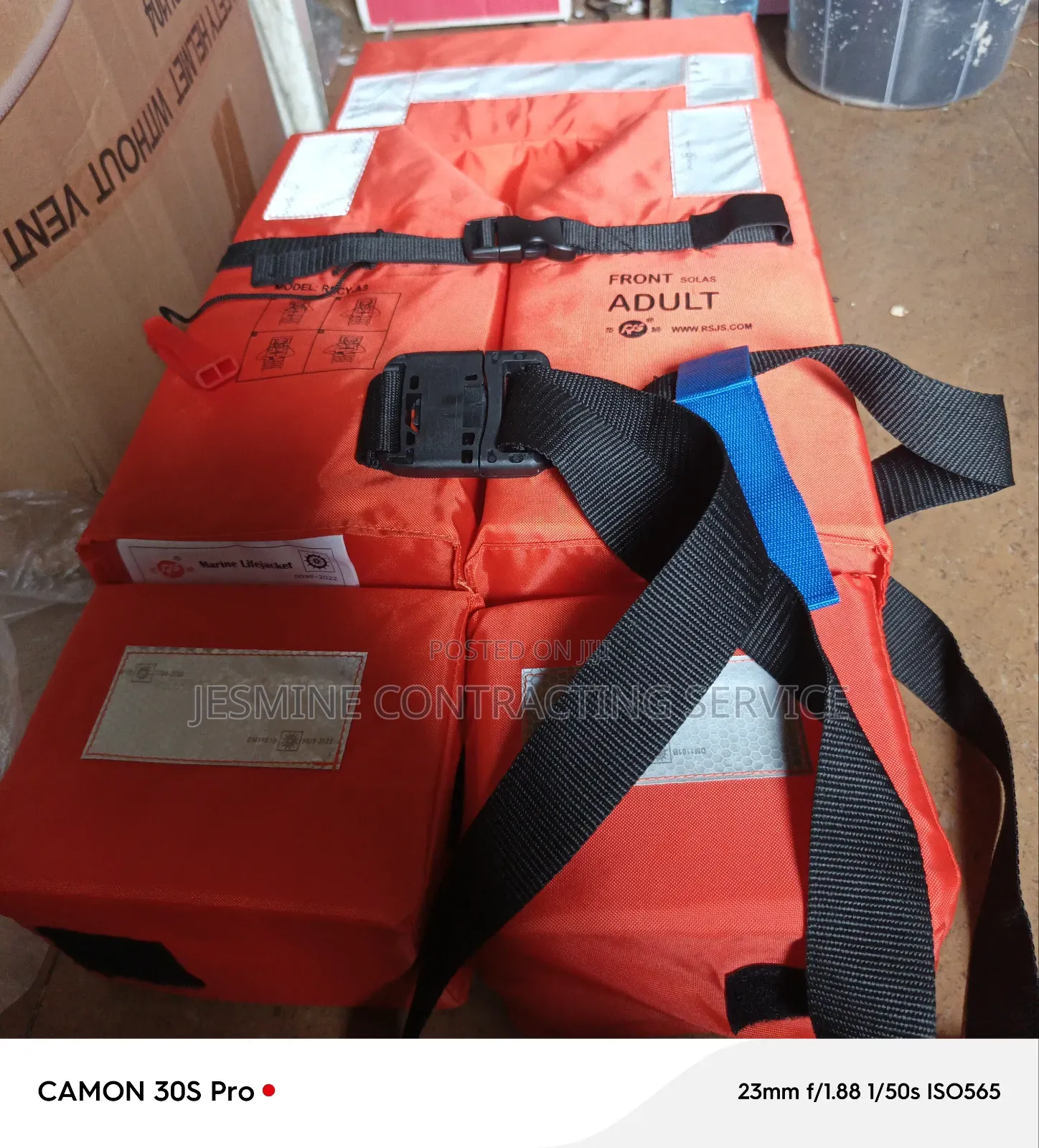 Adult Front Solas Life Jacket 150n