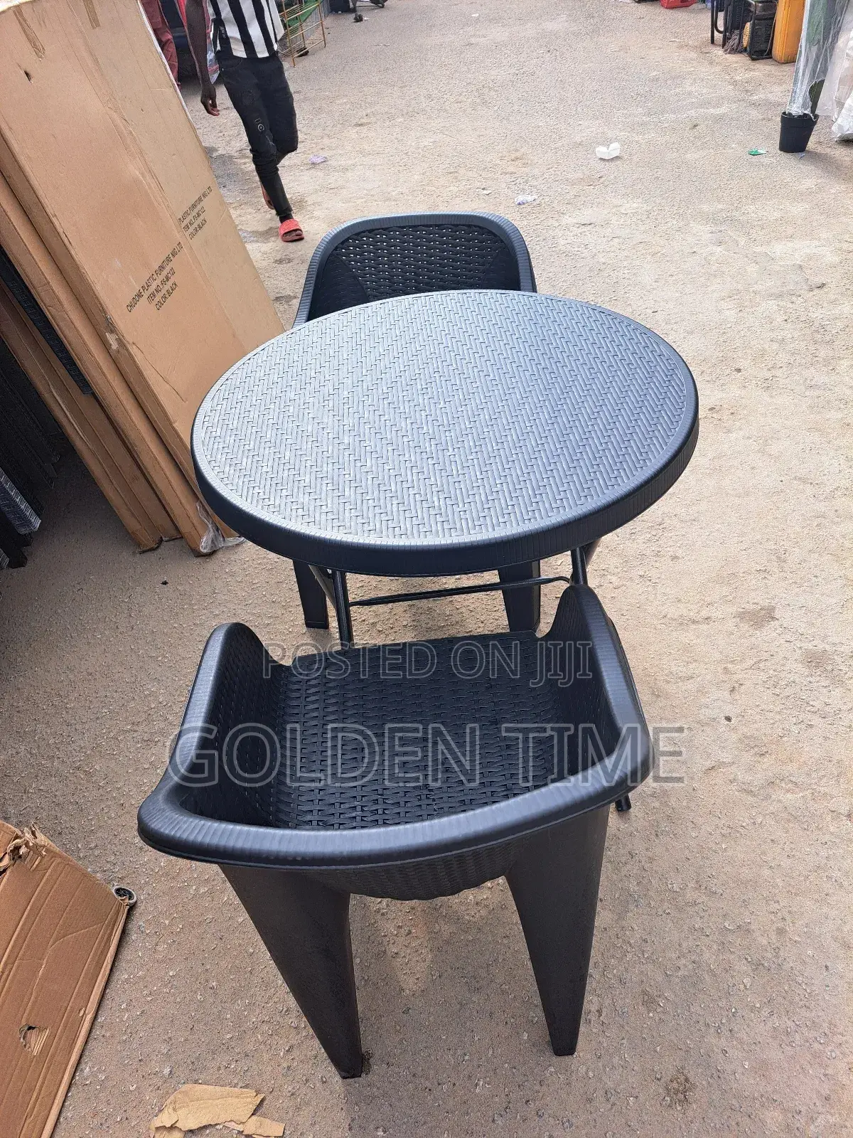 Bamboo Round Plastic Table