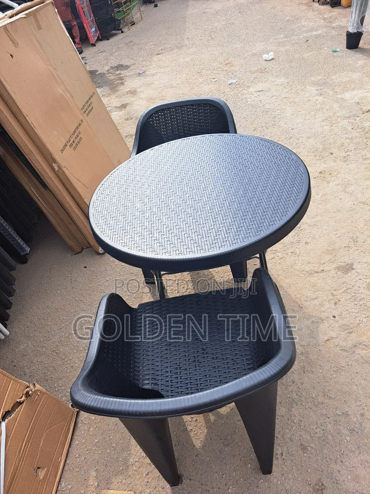 Bamboo Round Plastic Table