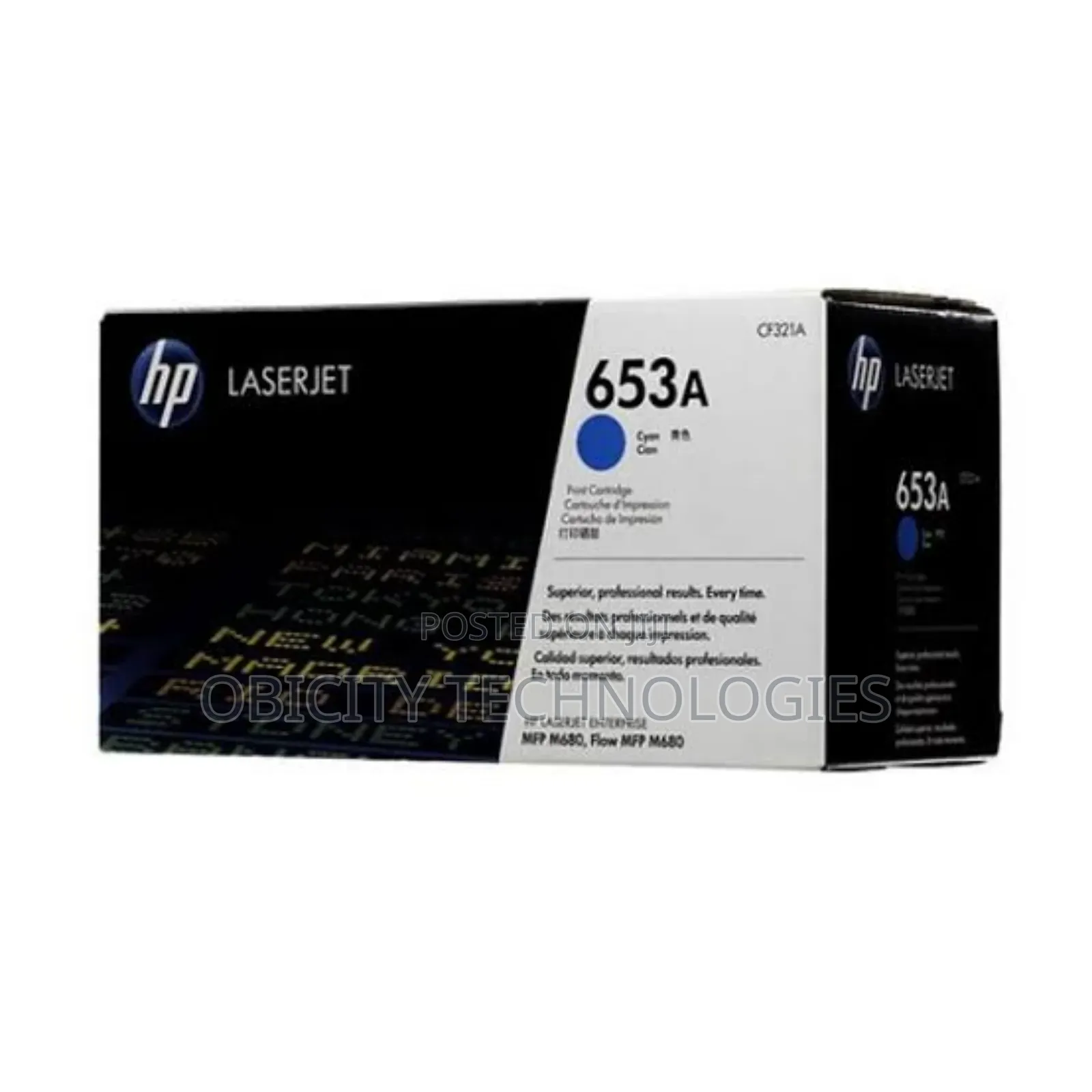 Hp 653a Cyan Original Laserjet Toner Cartridge (Cf321a)