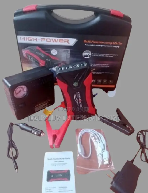 Jump Starter for Diesel Petrol Vehicles With Tyre Inflator