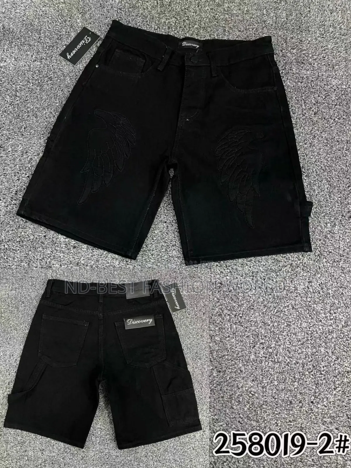Black Quality Short Jeans