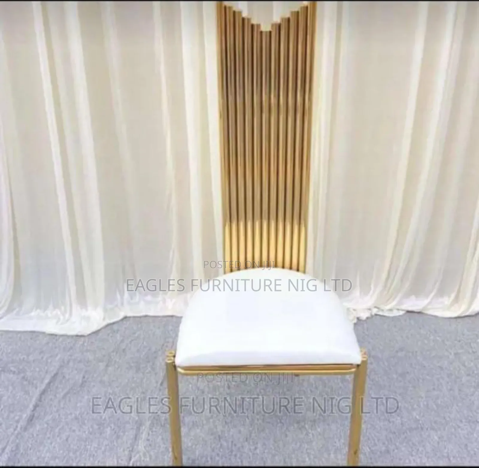 Golden Event Chair With Pure Lether