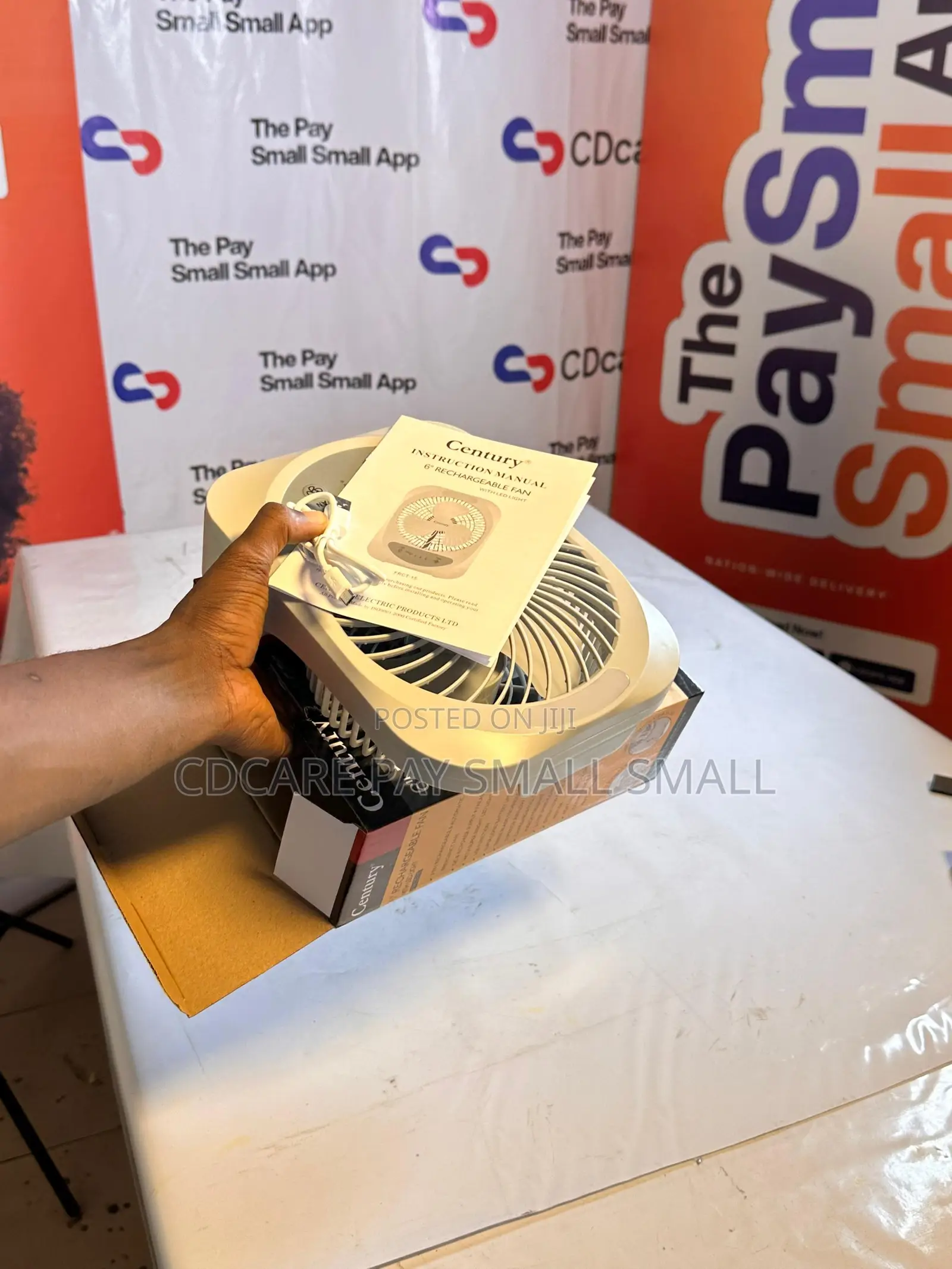 Pay Small Small Century Rechargeable Fan On Cdcare.App
