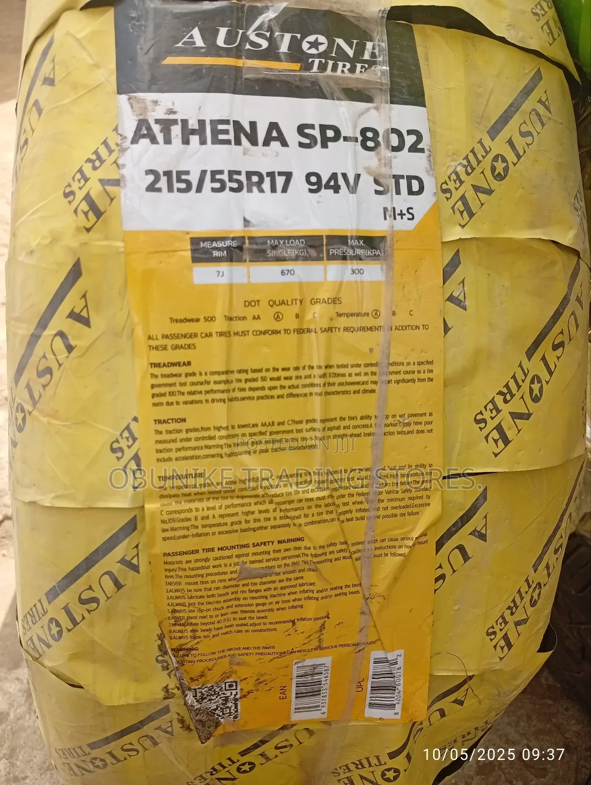 215/55r17 Austone Tyre