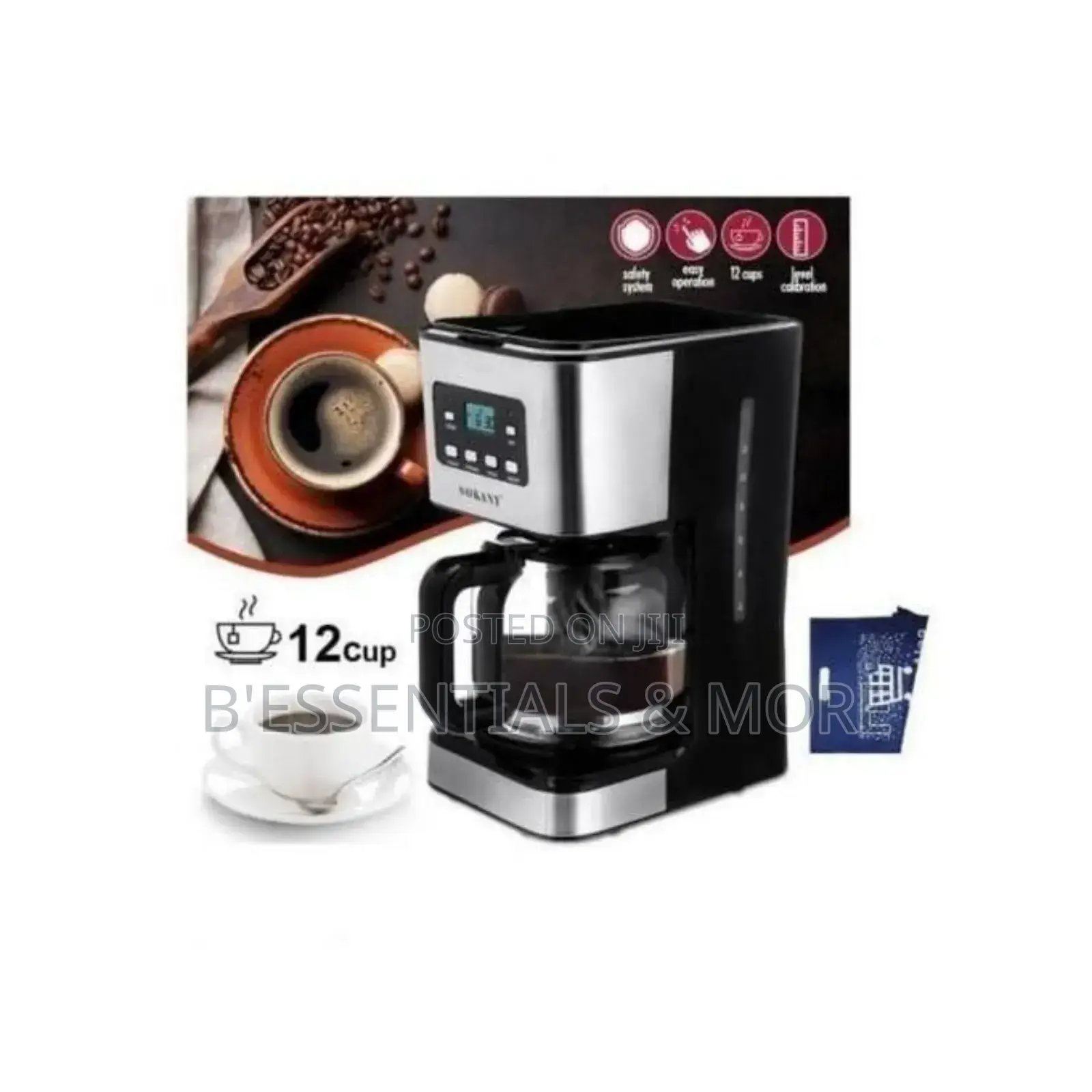 Sokany New Electric Digital Coffee Maker