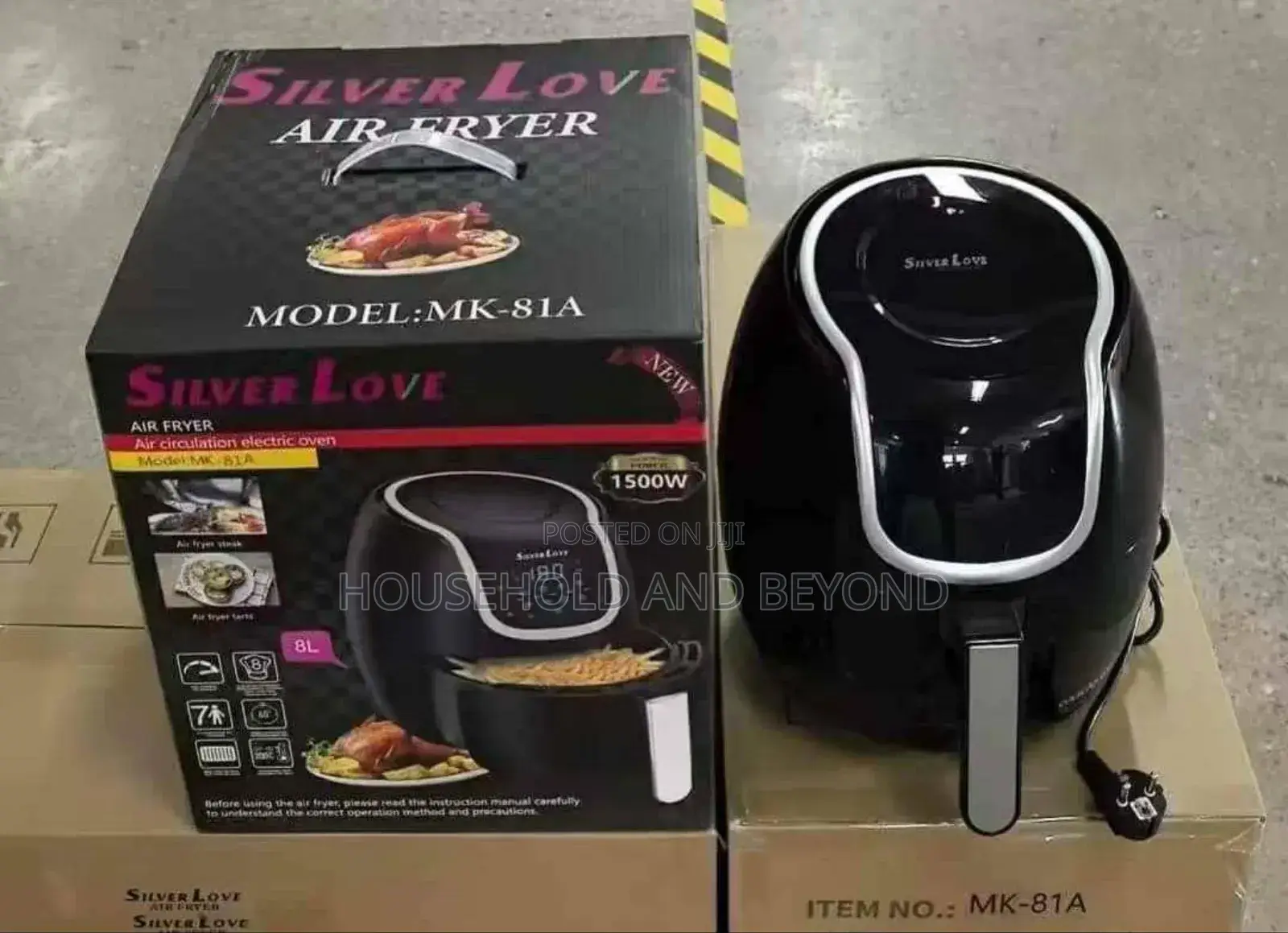 8l Silver Love Digital Quality Air Fryer