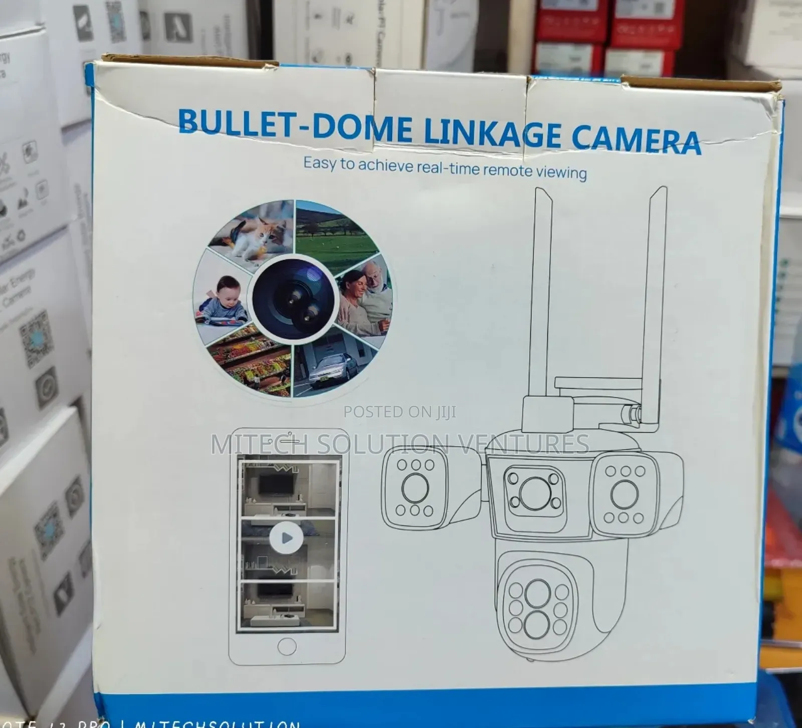 Tripple Lens Bullet-Dome Linkage Camera