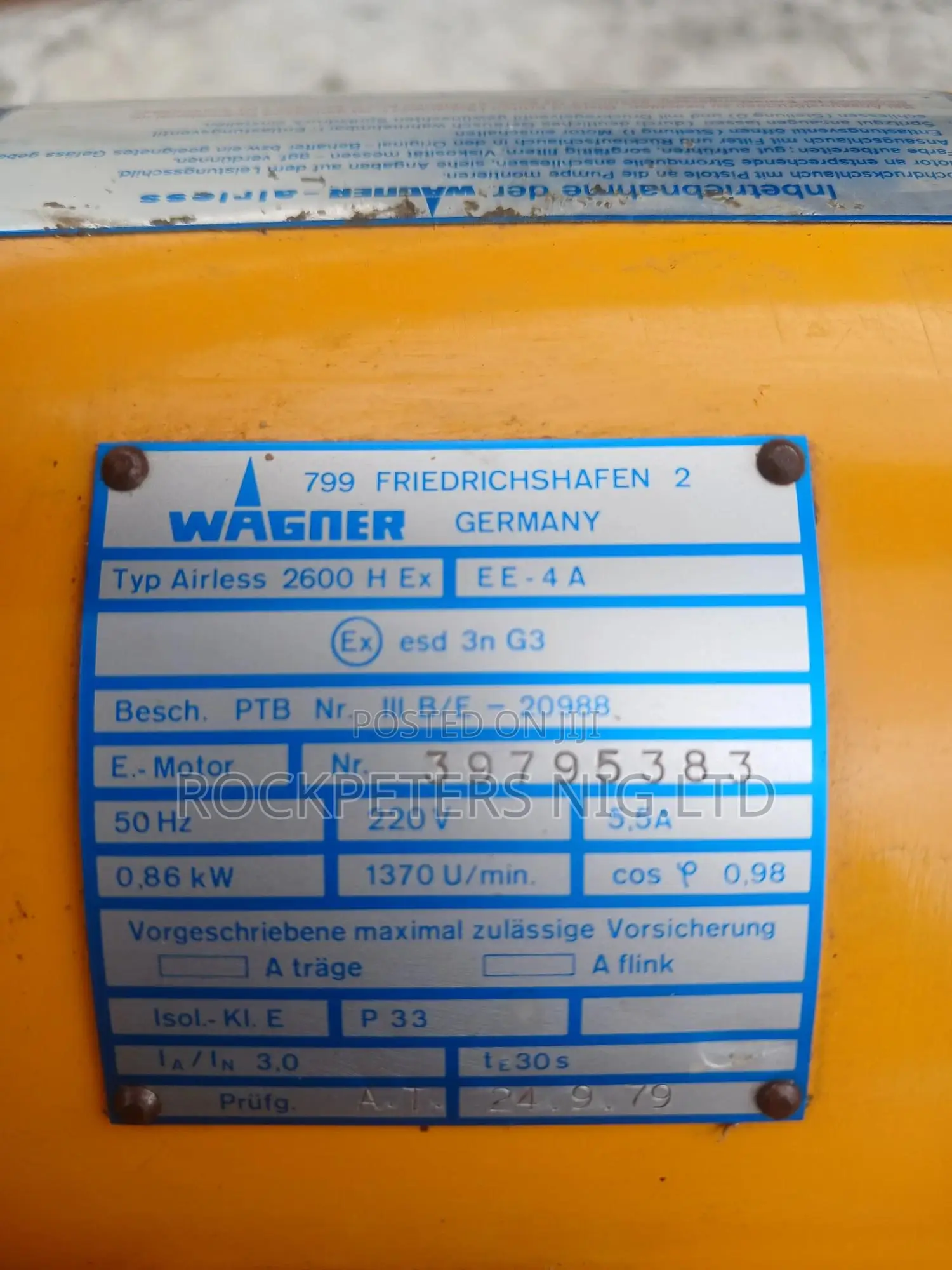 2600h Ex Wagner Airless Bucket Sprayer