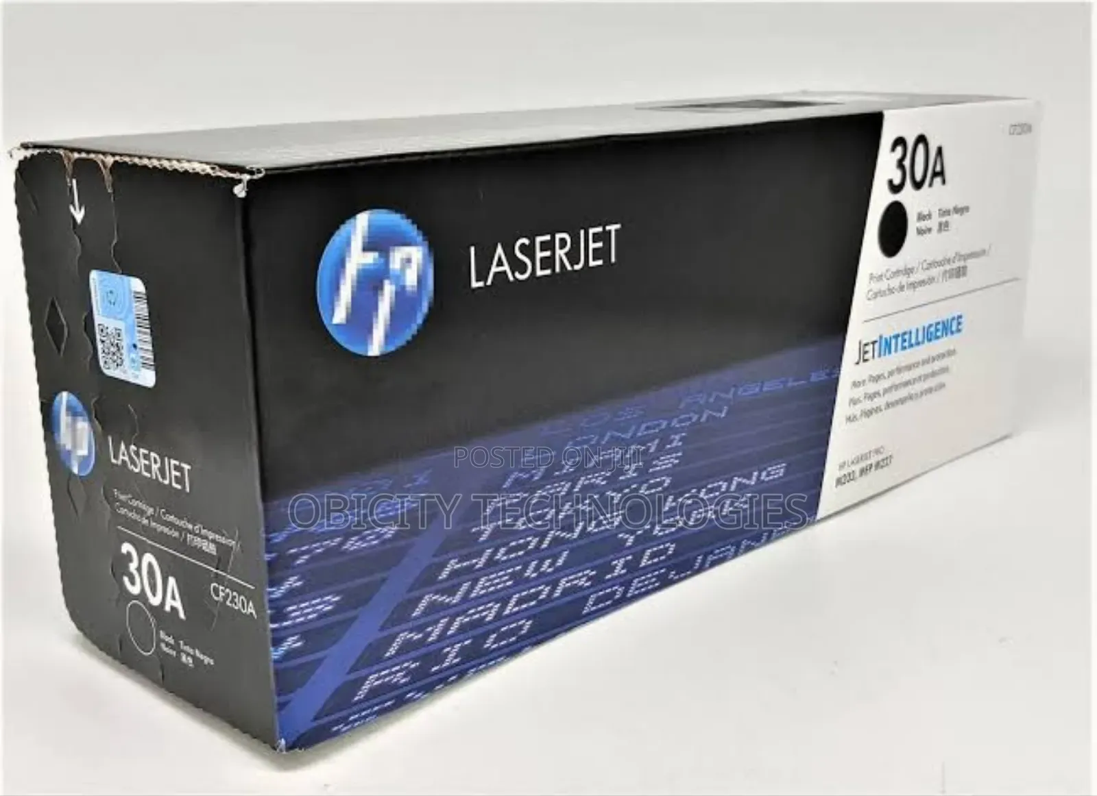 HP 30a Black Original Laserjet Toner Cartridge, Cf230a