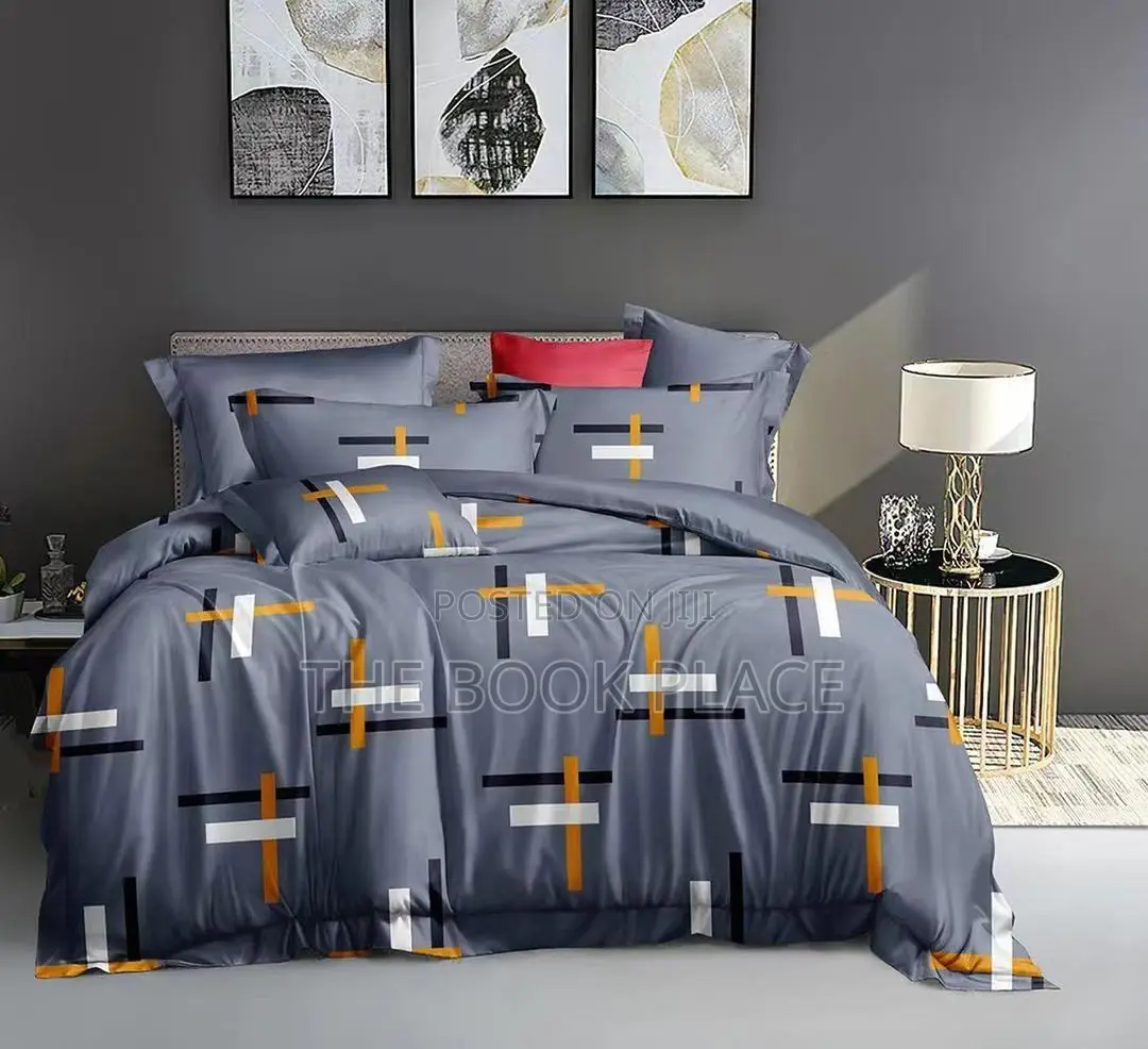 Ash Color Cotton Bedspread With Pillow Case