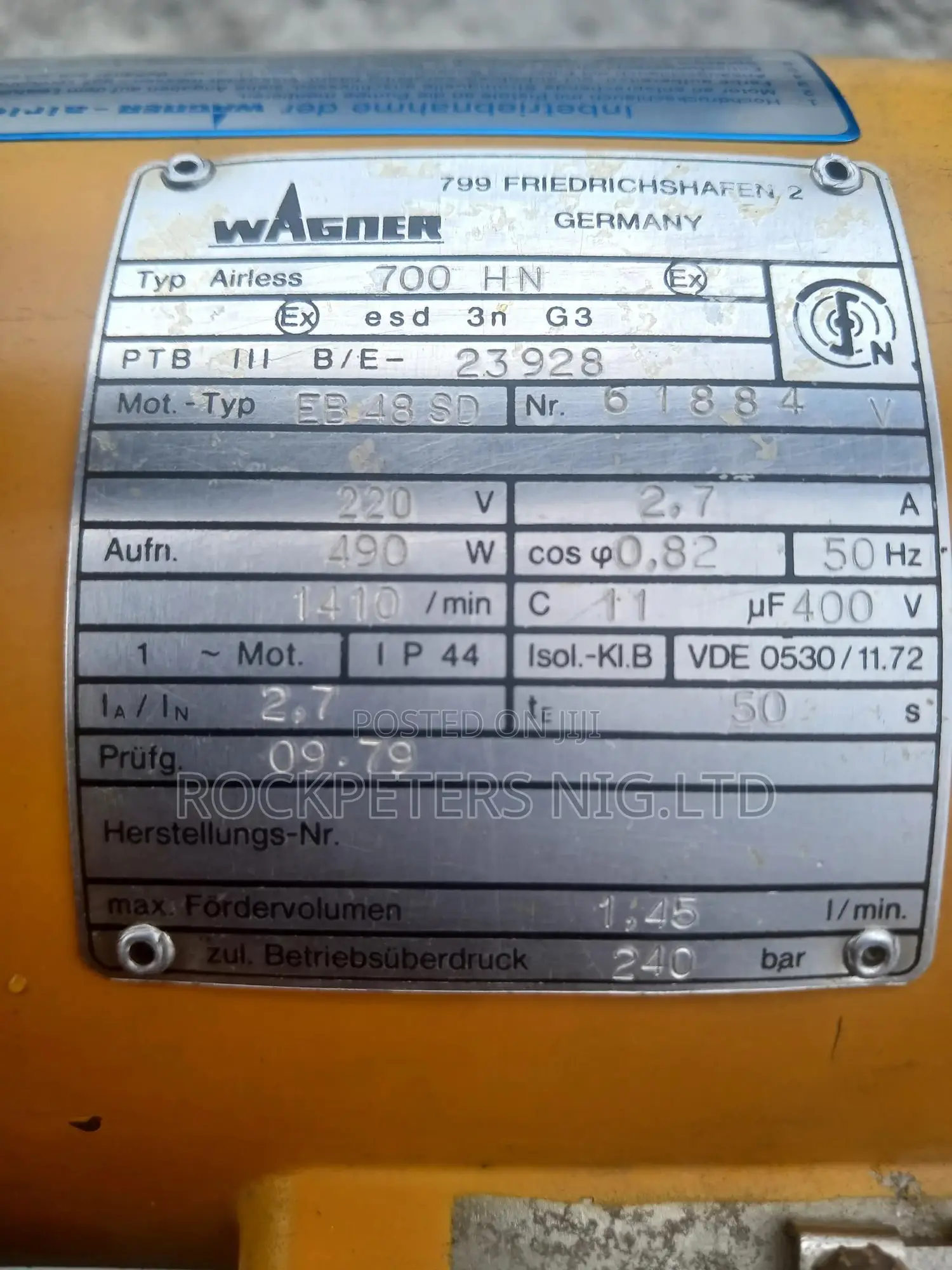 700hn Wagner Electric Bucket Sprayer