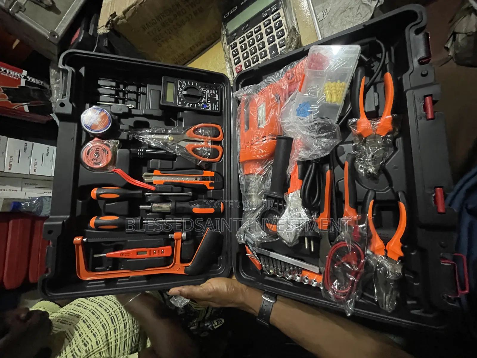 Impact Dril Kit Set Tools Box’S Set