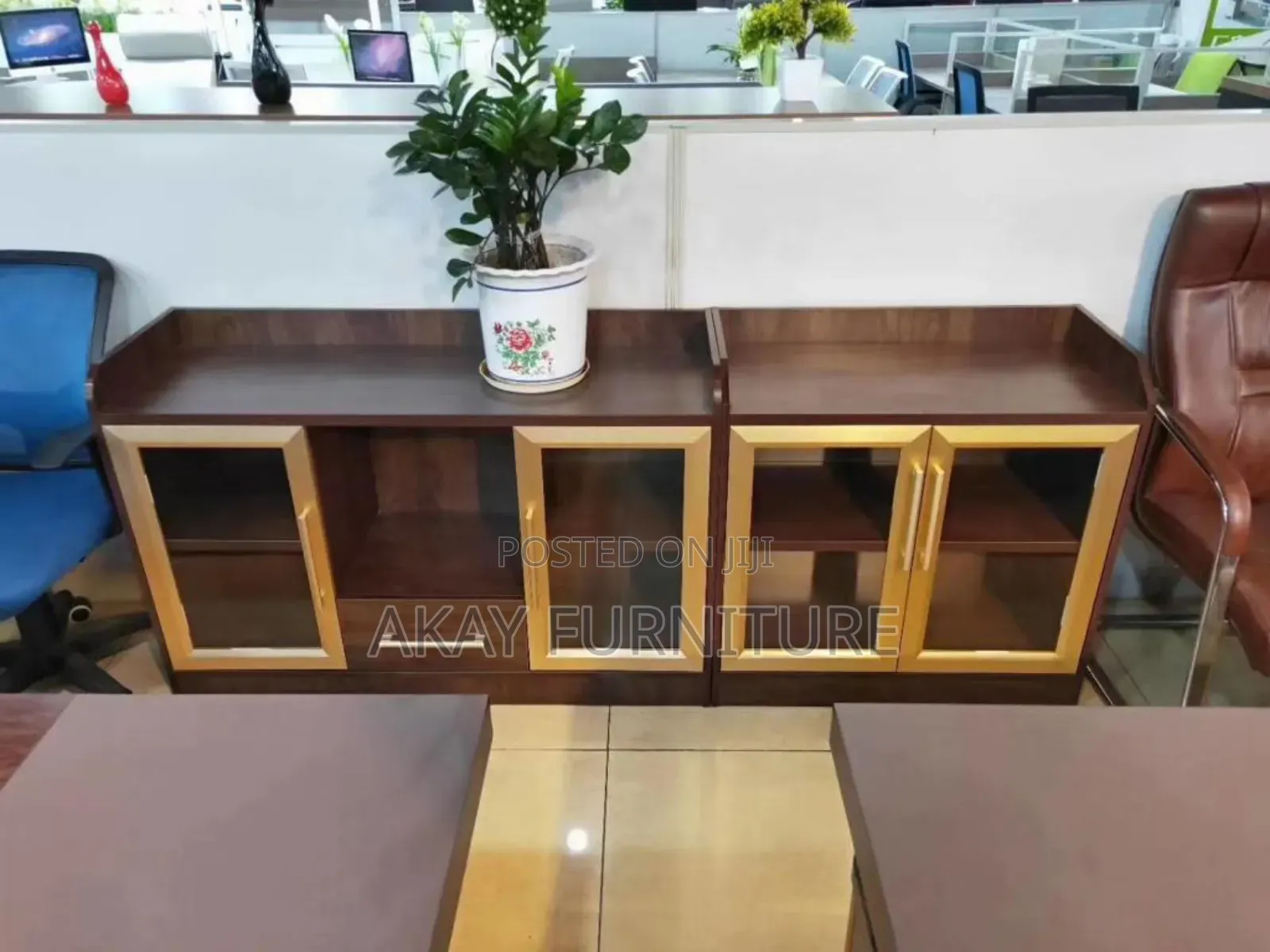 3 Door Credenza Or Low Wooden Cabinet