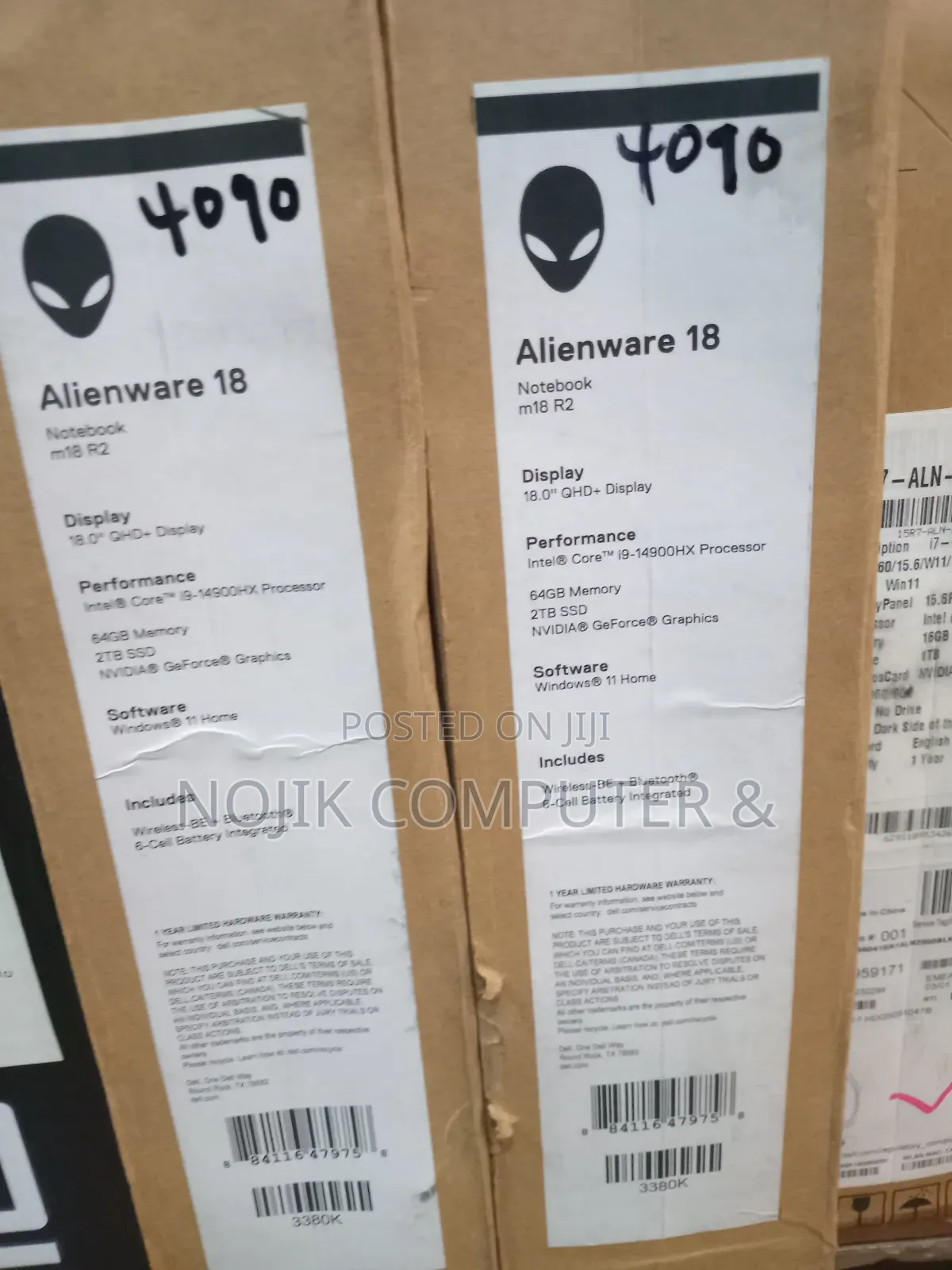 New Laptop Alienware M17x R2 32GB Intel Core Ultra 9 SSD 1T