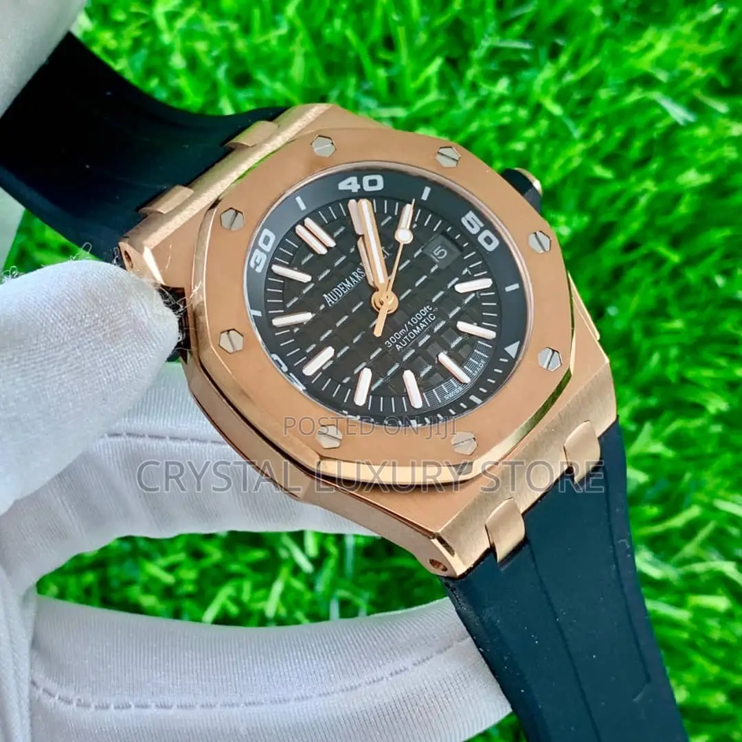 Audemars Piguet Quality Luxury Men Rubber Strap Wristwatch
