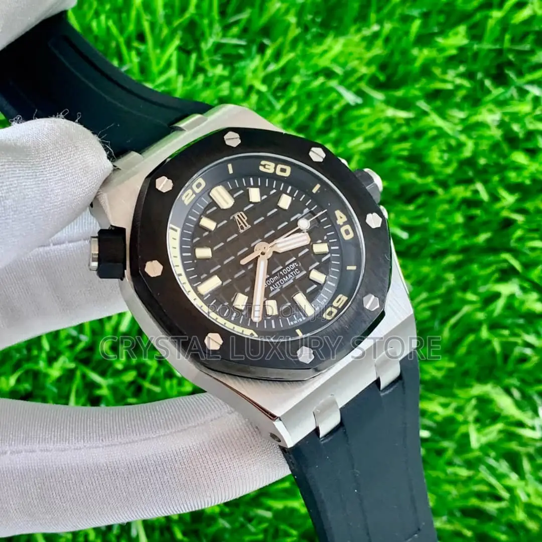 Audemars Piguet Quality Luxury Men Rubber Strap Wristwatch