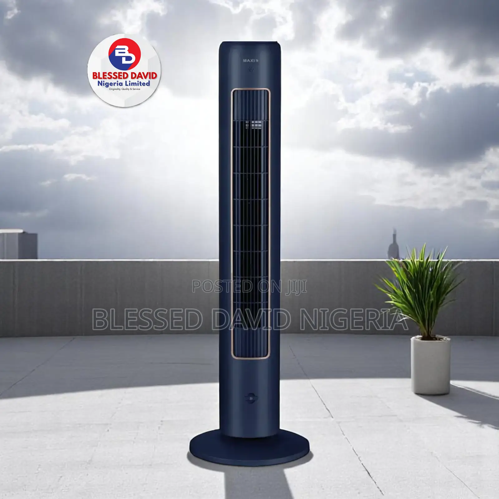 Maxi Tower Fan 43 Inch Blue (10-21cr) Bigger & Better
