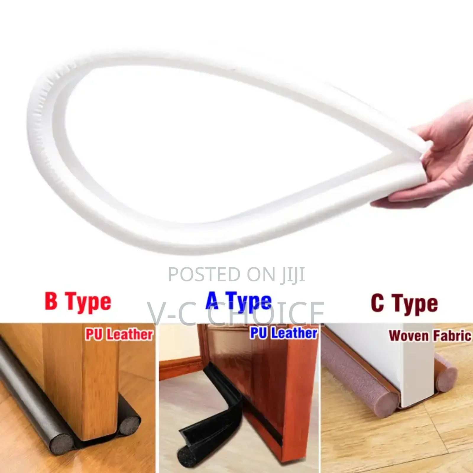 Door Bottom Seal Strip Flexible Wind Noise Reduction Stopper