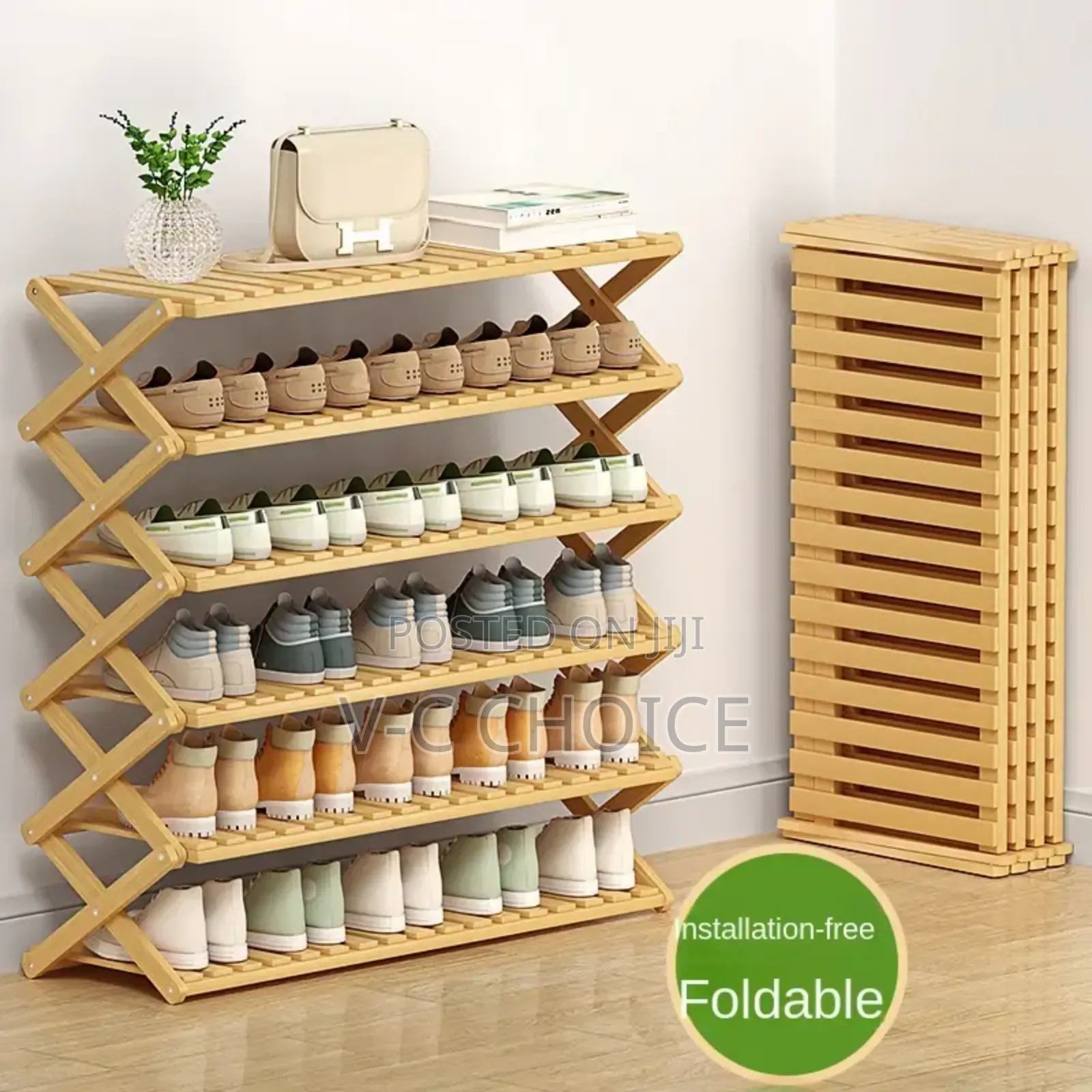 Home Wood Material Door Save Space Free Simple Shoe Rack