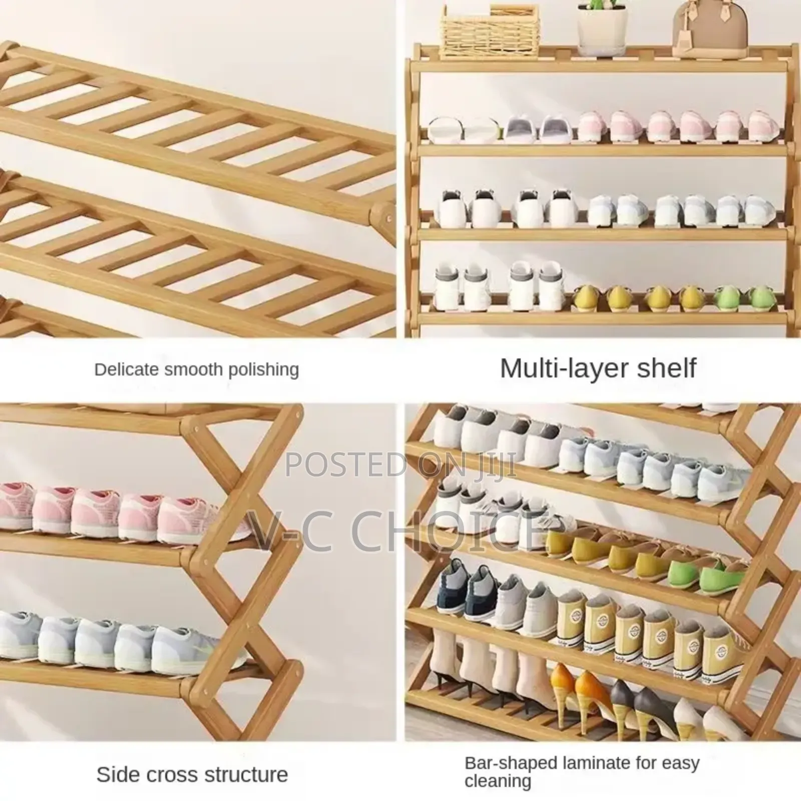 Home Wood Material Door Save Space Free Simple Shoe Rack