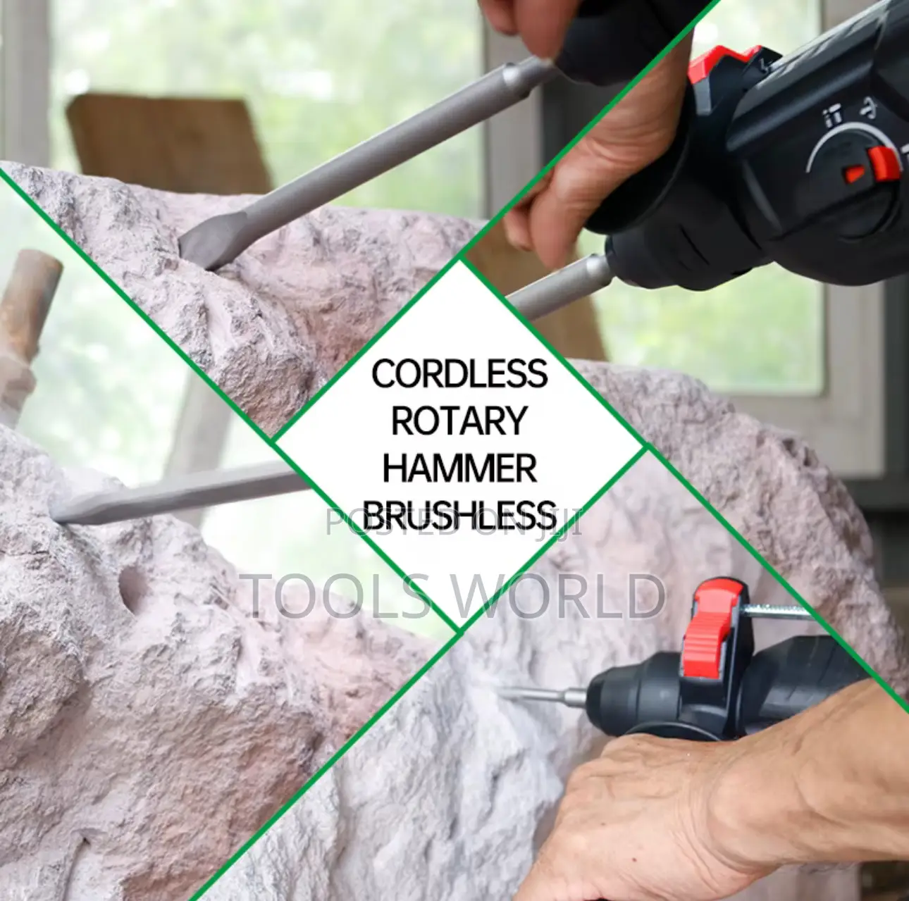Cordless,Powerful Reliable Newbeat Rotary Hammer Drill Kit
