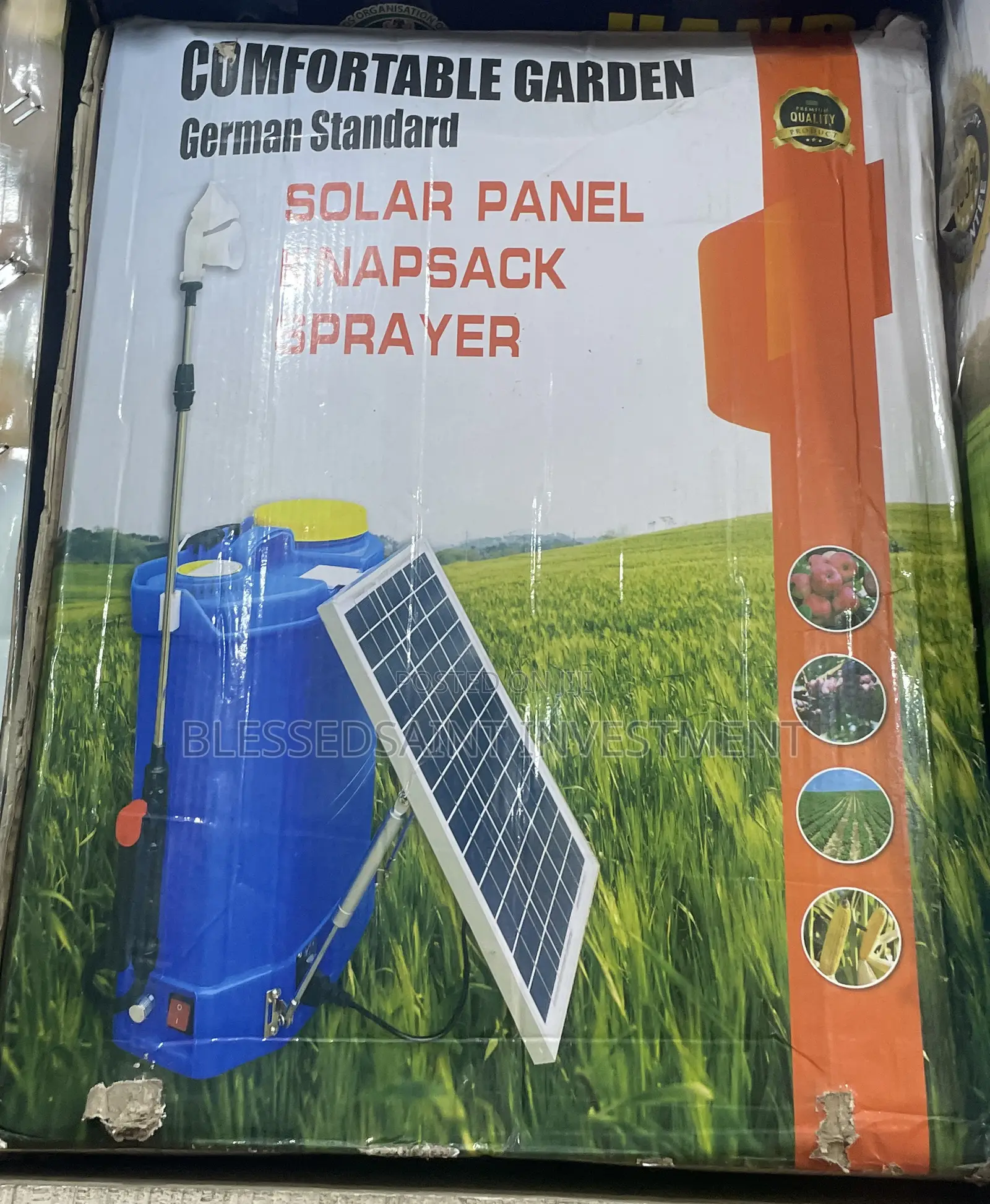 Comfortable Garden Solar Panel Knapsack Spray